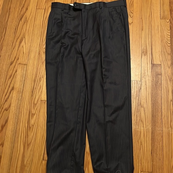 Loriano Collection Mens Wool Suit With matching pants Blue Single Breasted - Picture 2 of 6